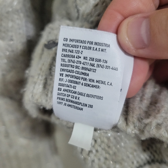 American Eagle Sparkle Tan Sweater Size Large - Picture 7 of 7